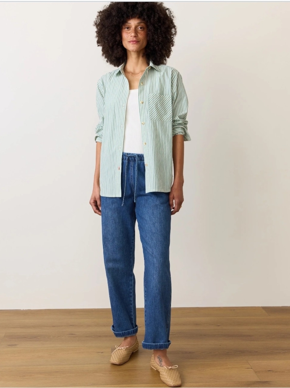 Drawstring Denim Pant - Picture 6 of 12